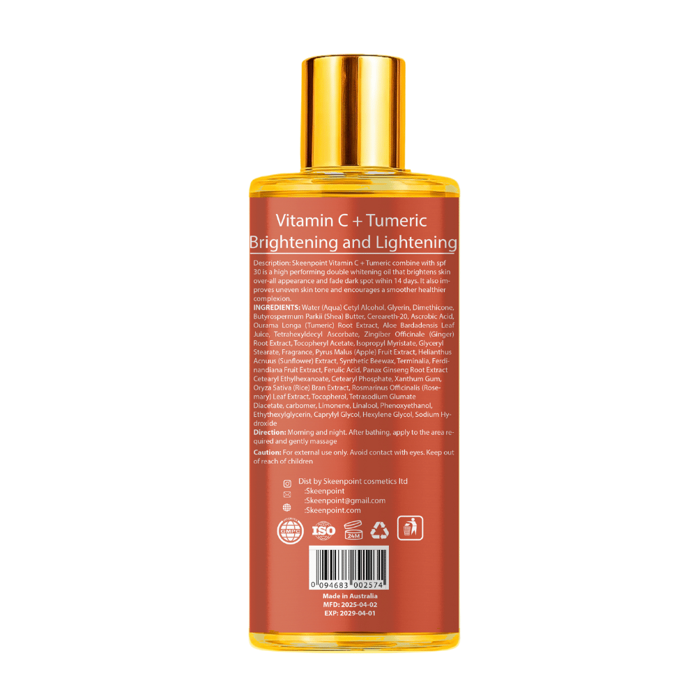 Vitamin C Plus Turmeric Brightening and Lightening Oil